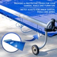 Abdeckplane Blau 2x3m 650g/m² Wasserdicht Reissfest Aluminiumösen