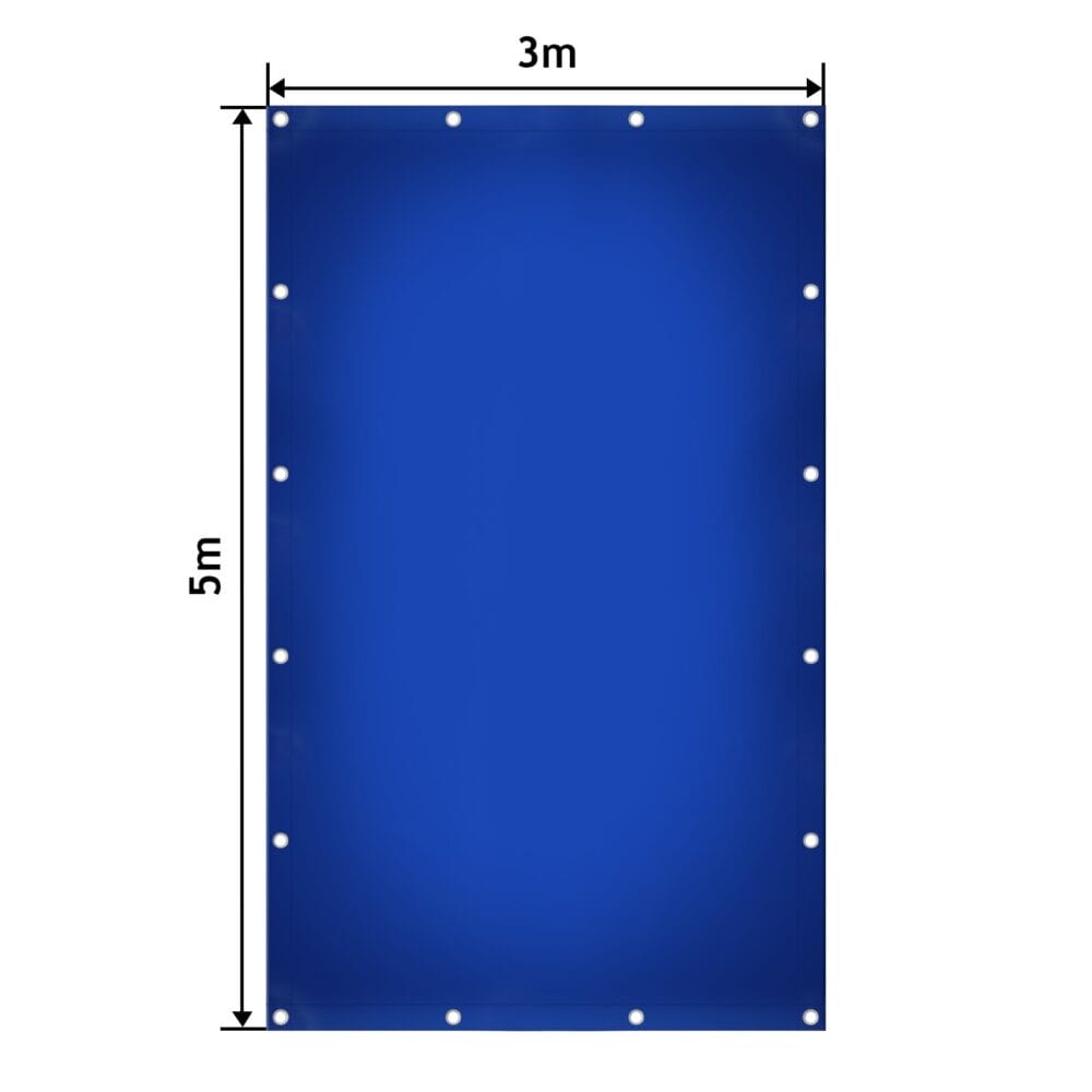 Abdeckplane Blau 3x5m 650g/m² Wasserdicht UV-beständig