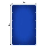 Abdeckplane Blau 3x5m 650g/m² Wasserdicht UV-beständig