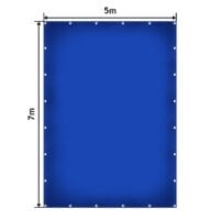 Abdeckplane Blau 5x7m 650g/m² Wasserdicht Hitzebeständig