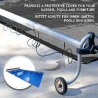 Abdeckplane Schwarz 3x5m 650g/m² Wasserdicht UV-beständig