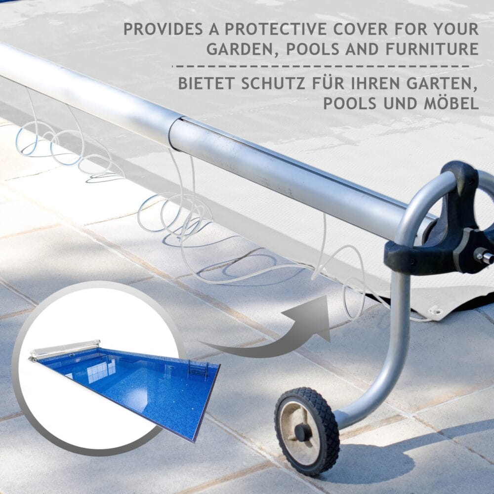 Abdeckplane Weiss 3x5m 650g/m² Wasserdicht UV-beständig