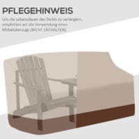 Adirondack 2-Sitzer Gartenbank mit integriertem Tisch, Holz Grau.