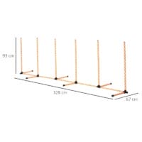 Agility Slalom Set Slalomstangen 6er 328cm