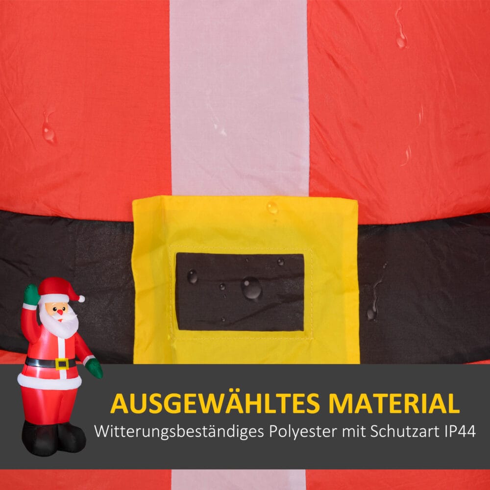 Aufblasbarer Weihnachtsmann 184cm mit LED-Beleuchtung