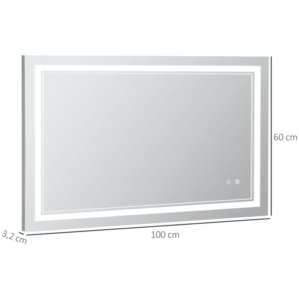 Moderner LED Badspiegel wasserdicht mit Touch-Funktion