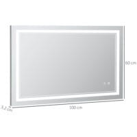 Moderner LED Badspiegel wasserdicht mit Touch-Funktion