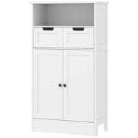 Weisser Badzimmerschrank 60x30x108.8cm mit verstellbarer Ablage