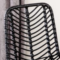 Barhocker 2er-Set 42,5x52x102cm mit Fussstütze Schwarz – Produktfoto zeigt modernes Design, hochwertige Materialien und funktionale Eigenschaften ideal für Wohn- oder Arbeitsbereiche. Perfekt als Einrichtungsinspiration oder zur Produktpräsentation in einem Onlineshop.