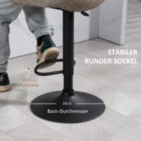 Barhocker 2er-Set drehbar & höhenverstellbar Kunstlederbezug Beige – Produktfoto zeigt modernes Design, hochwertige Materialien und funktionale Eigenschaften ideal für Wohn- oder Arbeitsbereiche. Perfekt als Einrichtungsinspiration oder zur Produktpräsentation in einem Onlineshop.