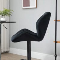 Barhocker 2er-Set drehbar höhenverstellbar Schwarz – Produktfoto zeigt modernes Design, hochwertige Materialien und funktionale Eigenschaften ideal für Wohn- oder Arbeitsbereiche. Perfekt als Einrichtungsinspiration oder zur Produktpräsentation in einem Onlineshop.