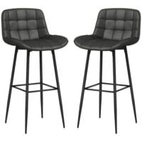 Barhocker 2er-Set drehbar Küchenstuhl Dunkelgrau – Produktfoto zeigt modernes Design, hochwertige Materialien und funktionale Eigenschaften ideal für Wohn- oder Arbeitsbereiche. Perfekt als Einrichtungsinspiration oder zur Produktpräsentation in einem Onlineshop.