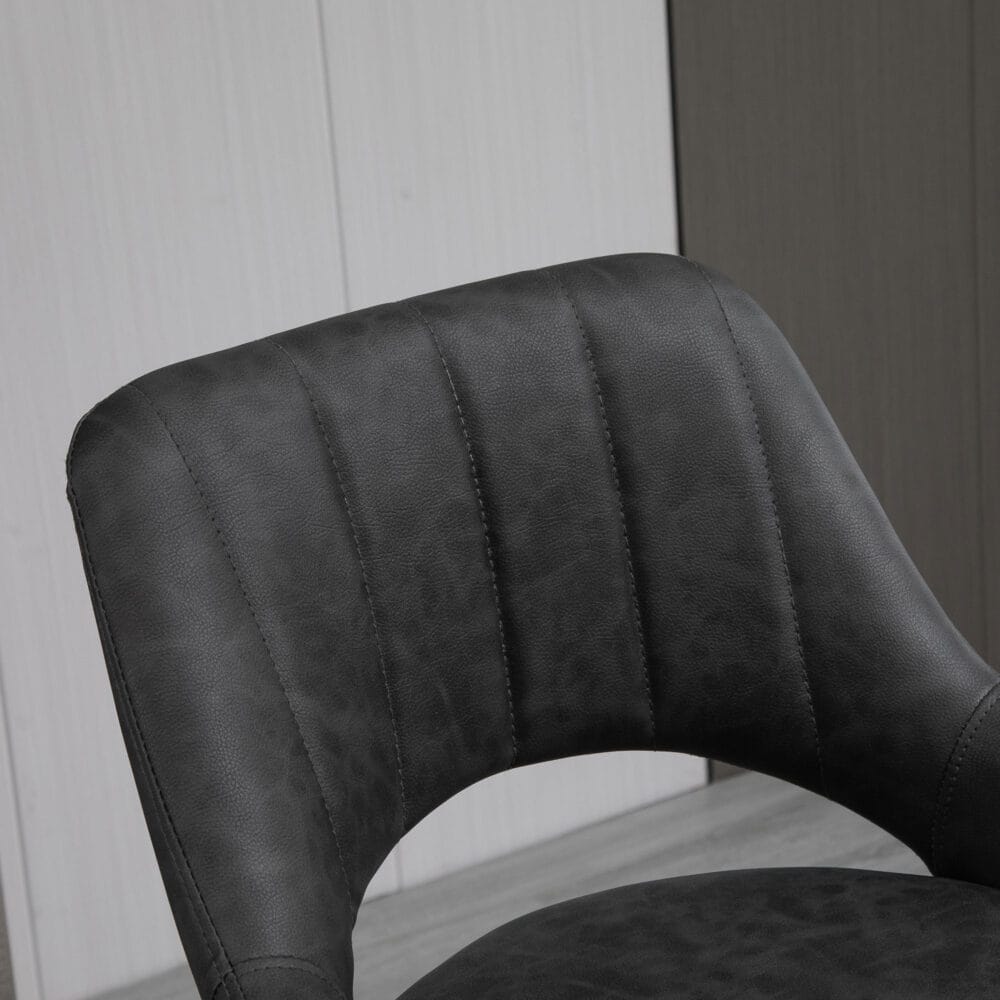 Barhocker 2er-Set höhenverstellbar Lederoptik Grau – Produktfoto zeigt modernes Design, hochwertige Materialien und funktionale Eigenschaften ideal für Wohn- oder Arbeitsbereiche. Perfekt als Einrichtungsinspiration oder zur Produktpräsentation in einem Onlineshop.