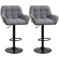 Barhocker 2er-Set höhenverstellbar modern Grau – Produktfoto zeigt modernes Design, hochwertige Materialien und funktionale Eigenschaften ideal für Wohn- oder Arbeitsbereiche. Perfekt als Einrichtungsinspiration oder zur Produktpräsentation in einem Onlineshop.