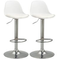 Barhocker 2er-Set höhenverstellbar modern Weiss – Produktfoto zeigt modernes Design, hochwertige Materialien und funktionale Eigenschaften ideal für Wohn- oder Arbeitsbereiche. Perfekt als Einrichtungsinspiration oder zur Produktpräsentation in einem Onlineshop.