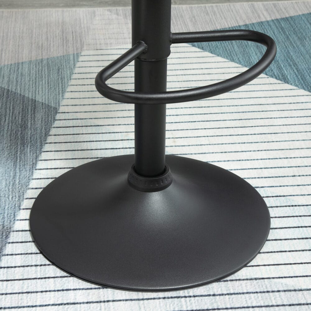 Barhocker 2er-Set höhenverstellbar Schwarz – Produktfoto zeigt modernes Design, hochwertige Materialien und funktionale Eigenschaften ideal für Wohn- oder Arbeitsbereiche. Perfekt als Einrichtungsinspiration oder zur Produktpräsentation in einem Onlineshop.