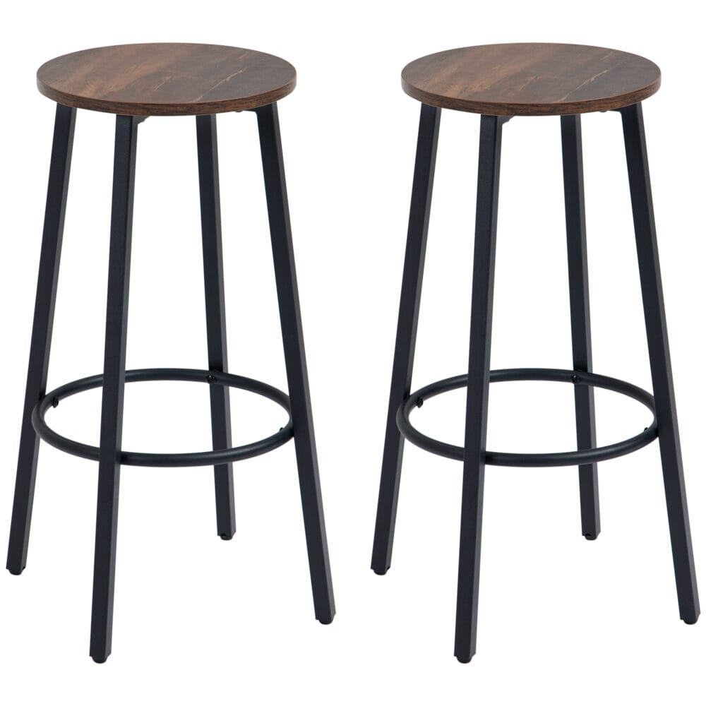 Barhocker 2er-Set Industrial Design stabil Braun – Produktfoto zeigt modernes Design, hochwertige Materialien und funktionale Eigenschaften ideal für Wohn- oder Arbeitsbereiche. Perfekt als Einrichtungsinspiration oder zur Produktpräsentation in einem Onlineshop.