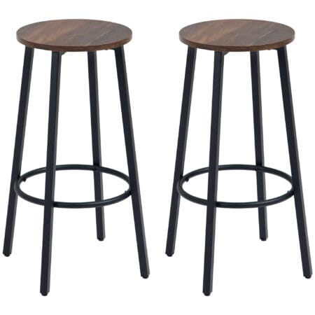 Barhocker 2er-Set Industrial Design stabil Braun – Produktfoto zeigt modernes Design, hochwertige Materialien und funktionale Eigenschaften ideal für Wohn- oder Arbeitsbereiche. Perfekt als Einrichtungsinspiration oder zur Produktpräsentation in einem Onlineshop.