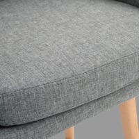 Barhocker 2er-Set mit Fussstütze Leinenbezug Grau – Produktfoto zeigt modernes Design, hochwertige Materialien und funktionale Eigenschaften ideal für Wohn- oder Arbeitsbereiche. Perfekt als Einrichtungsinspiration oder zur Produktpräsentation in einem Onlineshop.