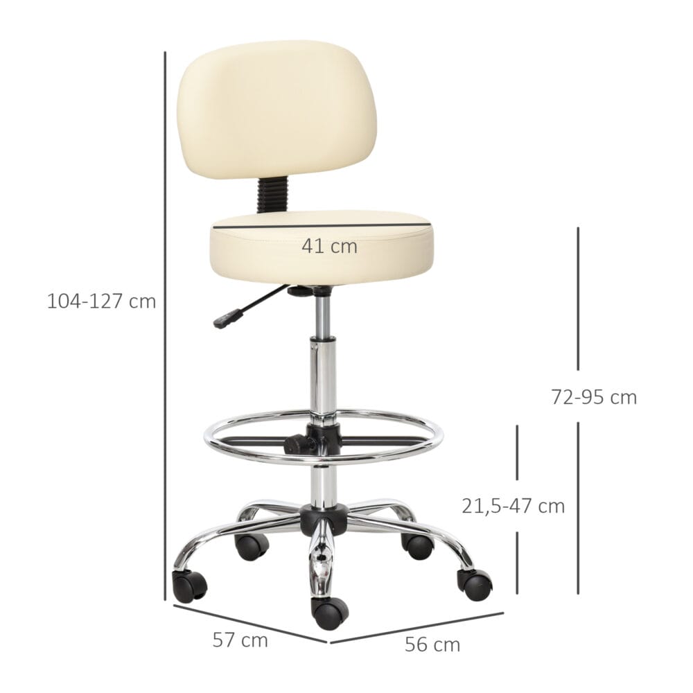 Barhocker drehbar höhenverstellbar Beige – Produktfoto zeigt modernes Design, hochwertige Materialien und funktionale Eigenschaften ideal für Wohn- oder Arbeitsbereiche. Perfekt als Einrichtungsinspiration oder zur Produktpräsentation in einem Onlineshop.