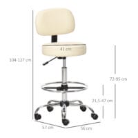 Barhocker drehbar höhenverstellbar Beige – Produktfoto zeigt modernes Design, hochwertige Materialien und funktionale Eigenschaften ideal für Wohn- oder Arbeitsbereiche. Perfekt als Einrichtungsinspiration oder zur Produktpräsentation in einem Onlineshop.