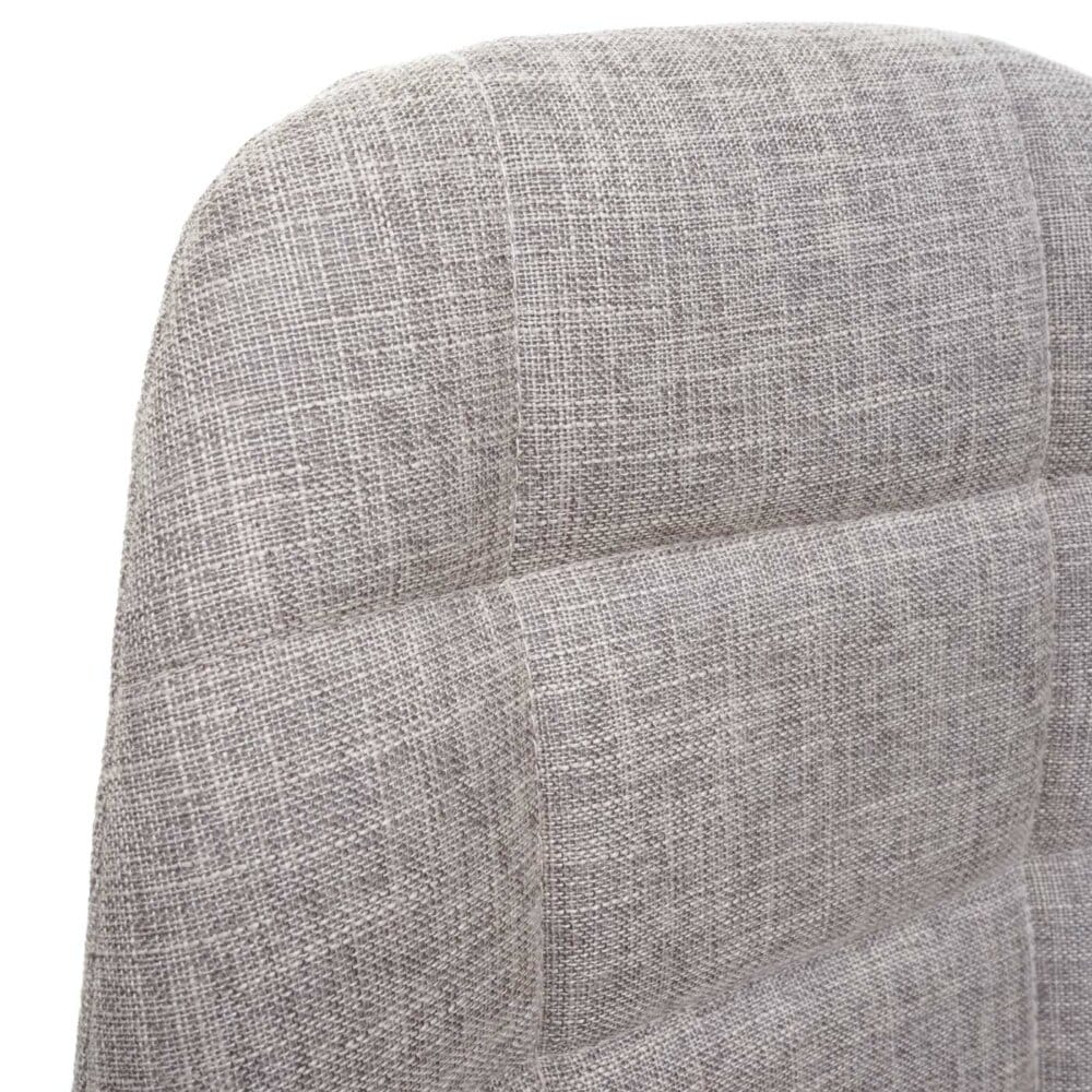 Barhocker Tresenhocker vintage creme-grau Stoff/Textil