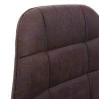Barhocker Tresenhocker vintage dunkelbraun Stoff/Textil