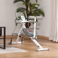 2-in-1 Bauchtrainer mit LCD-Anzeige, belastbar bis 100kg.
