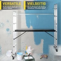 TIMBERTECH® Baugerüst 4in1 Arbeitshöhe bis 280cm 150kg Belastbarkeit