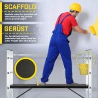 TIMBERTECH® Baugerüst 4in1 Arbeitshöhe bis 280cm 150kg Belastbarkeit