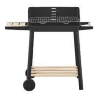 Kompakter BBQ-Wagen Grill Austin in Schwarz, Maße 78x86x30cm, mit praktischem Design für entspanntes Grillen.