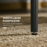 Beistelltisch 2 Ablagen Hartglas 100x55x45,5cm Schwarz – Produktfoto zeigt modernes Design, hochwertige Materialien und funktionale Eigenschaften ideal für Wohn- oder Arbeitsbereiche. Perfekt als Einrichtungsinspiration oder zur Produktpräsentation in einem Onlineshop.