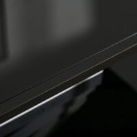 Beistelltisch 2 Ablagen Hartglas 100x55x45,5cm Schwarz – Produktfoto zeigt modernes Design, hochwertige Materialien und funktionale Eigenschaften ideal für Wohn- oder Arbeitsbereiche. Perfekt als Einrichtungsinspiration oder zur Produktpräsentation in einem Onlineshop.
