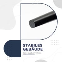 Blaue Bettbank mit Segelstoff-Bezug für das Schlafzimmer, belastbar bis 130kg. Eine stilvolle und praktische Ergänzung am Fussende des Bettes.