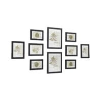 Bilderrahmen-Set Wanddeko Schwarz