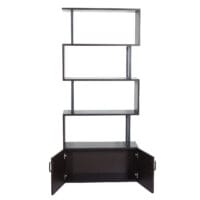 Bücherregal JAM-A27 Standregal Raumteiler 183x80cm dunkelbraun