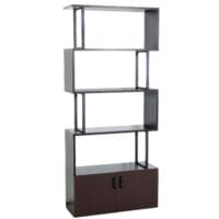 Bücherregal JAM-A27 Standregal Raumteiler 183x80cm dunkelbraun