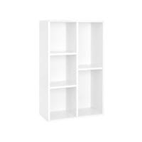 Bücherregal Kinderzimmerregal 5 Fächer Holz Weiss