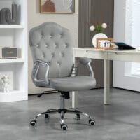 Bürostuhl 120kg höhenverstellbar Kunstleder Hellgrau – Produktfoto zeigt modernes Design, hochwertige Materialien und funktionale Eigenschaften ideal für Wohn- oder Arbeitsbereiche. Perfekt als Einrichtungsinspiration oder zur Produktpräsentation in einem Onlineshop.