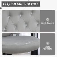 Bürostuhl 120kg höhenverstellbar Kunstleder Hellgrau – Produktfoto zeigt modernes Design, hochwertige Materialien und funktionale Eigenschaften ideal für Wohn- oder Arbeitsbereiche. Perfekt als Einrichtungsinspiration oder zur Produktpräsentation in einem Onlineshop.