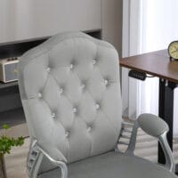 Bürostuhl 120kg höhenverstellbar Kunstleder Hellgrau – Produktfoto zeigt modernes Design, hochwertige Materialien und funktionale Eigenschaften ideal für Wohn- oder Arbeitsbereiche. Perfekt als Einrichtungsinspiration oder zur Produktpräsentation in einem Onlineshop.