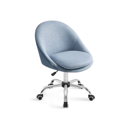 Bürostuhl Chefsessel Retro höhenverstellbar Stoff Grau