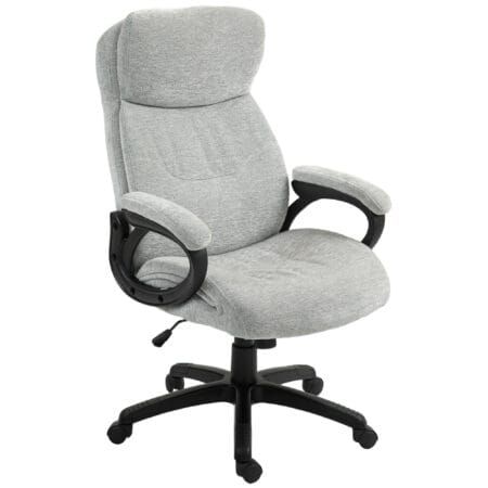 Bürostuhl ergonomisch mit Wippfunktion bis 120kg belastbar Hellgrau – Produktfoto zeigt modernes Design, hochwertige Materialien und funktionale Eigenschaften ideal für Wohn- oder Arbeitsbereiche. Perfekt als Einrichtungsinspiration oder zur Produktpräsentation in einem Onlineshop.