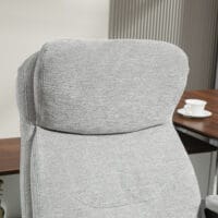 Bürostuhl ergonomisch mit Wippfunktion bis 120kg belastbar Hellgrau – Produktfoto zeigt modernes Design, hochwertige Materialien und funktionale Eigenschaften ideal für Wohn- oder Arbeitsbereiche. Perfekt als Einrichtungsinspiration oder zur Produktpräsentation in einem Onlineshop.