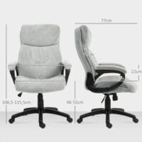 Bürostuhl ergonomisch mit Wippfunktion bis 120kg belastbar Hellgrau – Produktfoto zeigt modernes Design, hochwertige Materialien und funktionale Eigenschaften ideal für Wohn- oder Arbeitsbereiche. Perfekt als Einrichtungsinspiration oder zur Produktpräsentation in einem Onlineshop.