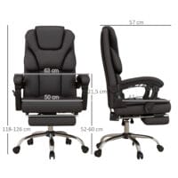 Bürostuhl höhenverstellbar mit Massagefunktion 120kg Schwarz – Produktfoto zeigt modernes Design, hochwertige Materialien und funktionale Eigenschaften ideal für Wohn- oder Arbeitsbereiche. Perfekt als Einrichtungsinspiration oder zur Produktpräsentation in einem Onlineshop.