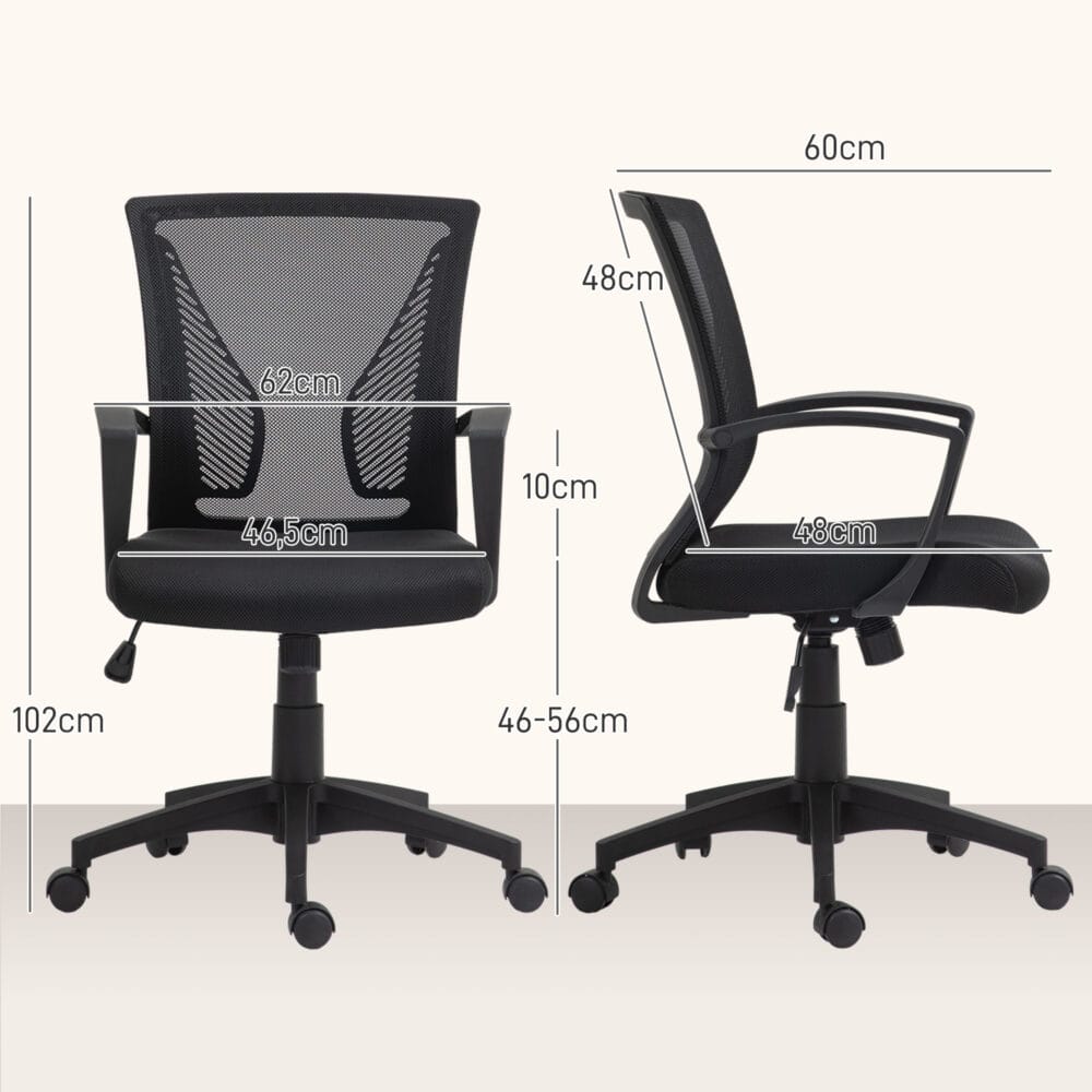 Bürostuhl höhenverstellbar mit Kippfunktion bis 120kg belastbar Schwarz – Produktfoto zeigt modernes Design, hochwertige Materialien und funktionale Eigenschaften ideal für Wohn- oder Arbeitsbereiche. Perfekt als Einrichtungsinspiration oder zur Produktpräsentation in einem Onlineshop.