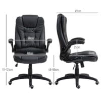 Bürostuhl höhenverstellbar Wippfunktion Home-Office Schwarz – Produktfoto zeigt modernes Design, hochwertige Materialien und funktionale Eigenschaften ideal für Wohn- oder Arbeitsbereiche. Perfekt als Einrichtungsinspiration oder zur Produktpräsentation in einem Onlineshop.