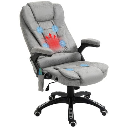 Bürostuhl Massagefunktion höhenverstellbar ergonomisch Grau – Produktfoto zeigt modernes Design, hochwertige Materialien und funktionale Eigenschaften ideal für Wohn- oder Arbeitsbereiche. Perfekt als Einrichtungsinspiration oder zur Produktpräsentation in einem Onlineshop.