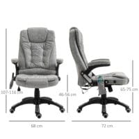 Bürostuhl Massagefunktion höhenverstellbar ergonomisch Grau – Produktfoto zeigt modernes Design, hochwertige Materialien und funktionale Eigenschaften ideal für Wohn- oder Arbeitsbereiche. Perfekt als Einrichtungsinspiration oder zur Produktpräsentation in einem Onlineshop.